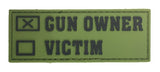 Klettabzeichen Gun Owner - green