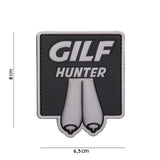 Klettabzeichen GILF Hunter 3D small - schwarz