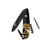 Taschenmesser D01 AllBlack Zombie - graphitschwarz