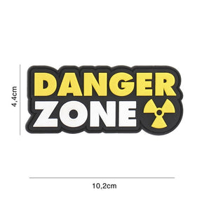 Klettabzeichen Danger Zone - gelb