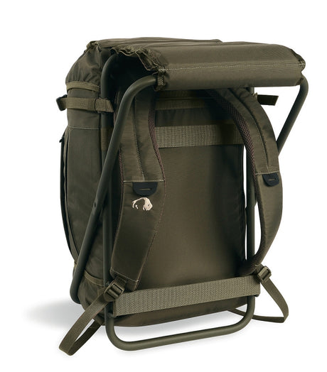 Angelrucksack mit Sitz oliv