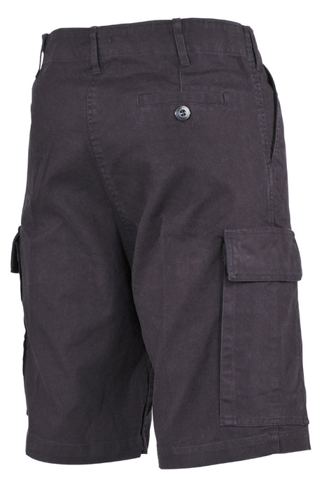 BW Moleskin Bermuda, schwarz- stonewashed