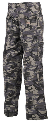 Cargohose, "Defense", combat- camo, PT, vintage trash wash
