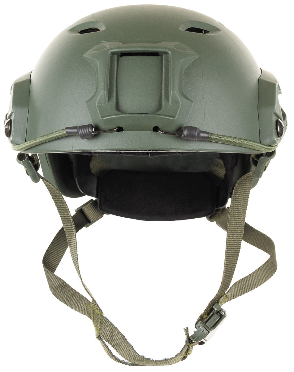 US Helm, FAST-Fallschirmjäger, oliv, Rails, ABS-Kunststoff