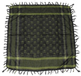 Halstuch, "Shemagh", oliv-schwarz, mit Totenkopf