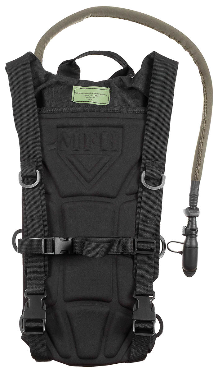 Trinkrucksack, mit TPU-Beutel, "Extreme", 2,5 l, schwarz