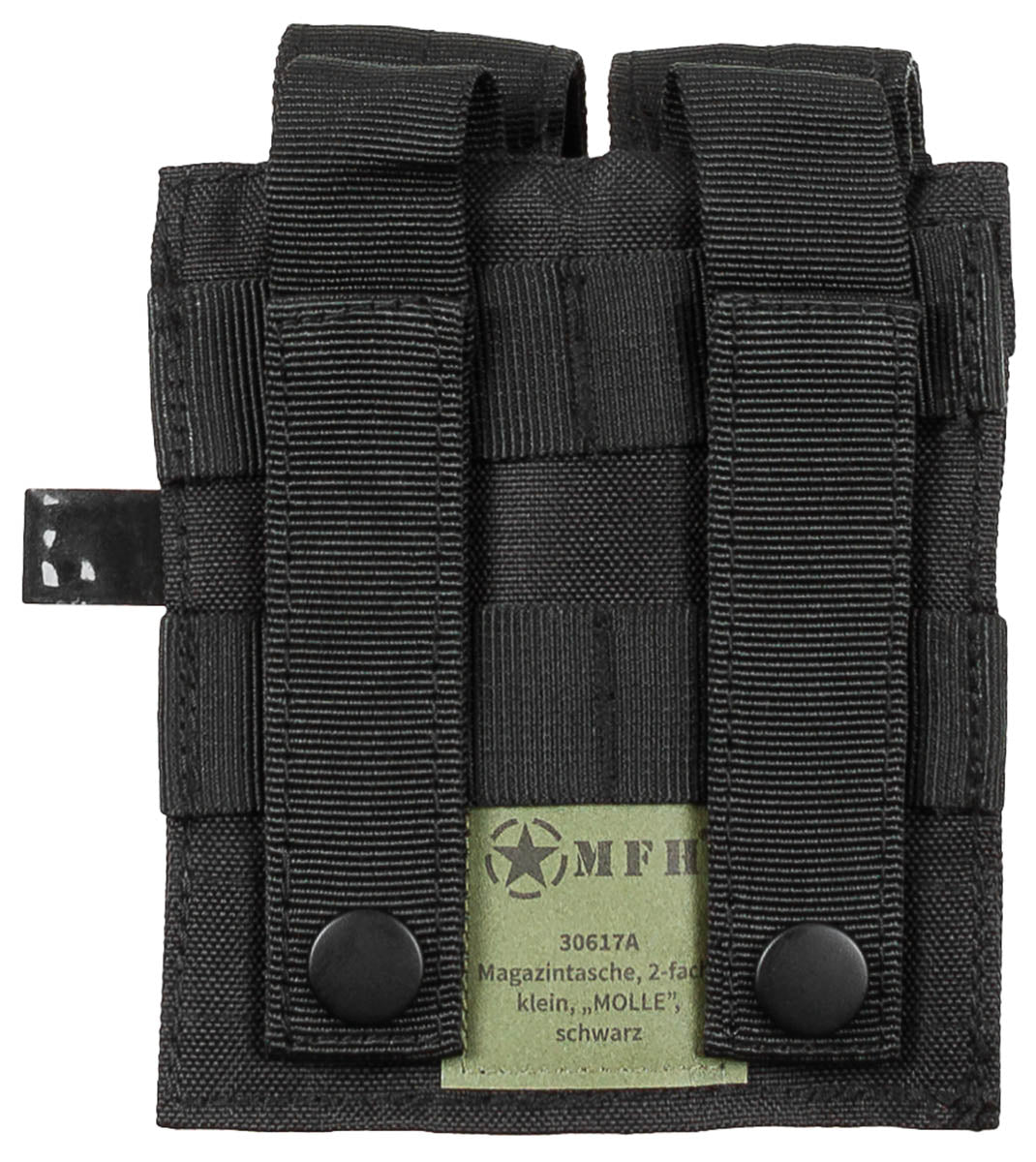 Magazintasche, 2-fach, klein, "MOLLE",schwarz