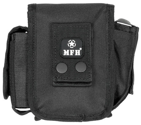 Gürteltasche mit 3 Fächern, schwarz