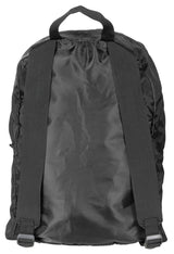 Rucksack, faltbar, schwarz
