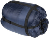 Mumienschlafsack, blau, 2-lagige Füllung