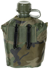 US Plastikfeldflasche, 1 l, Hülle, woodland, BPA-frei