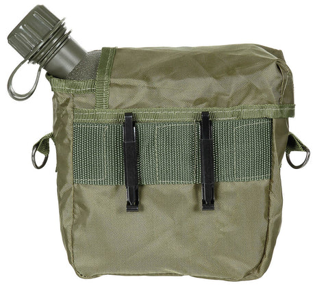 US Feldflasche, eckig, mit Hülle, oliv, 2 Qt