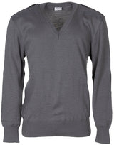 Österr. BH V-Pullover, grau, neuwertig