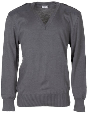 Österr. BH V-Pullover, grau, neuwertig