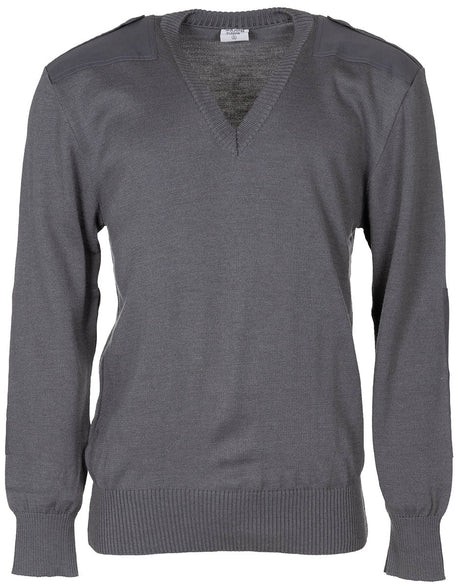 Österr. BH V-Pullover, grau, neuwertig