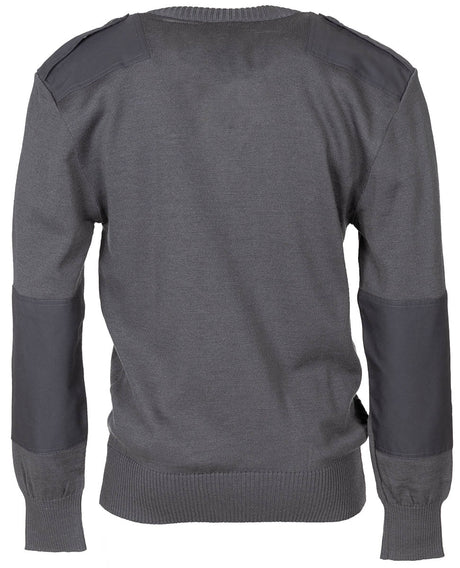 Österr. BH V-Pullover, grau, neuwertig
