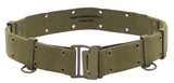 Franz. Lochkoppel, khaki, mit Metallverschluss, neuw.