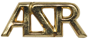 CZ/SK Metallabzeichen, gold, "ASR", neuw.