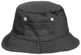 Schlapphut (Fischermütze), kleine Seitentasche, schwarz