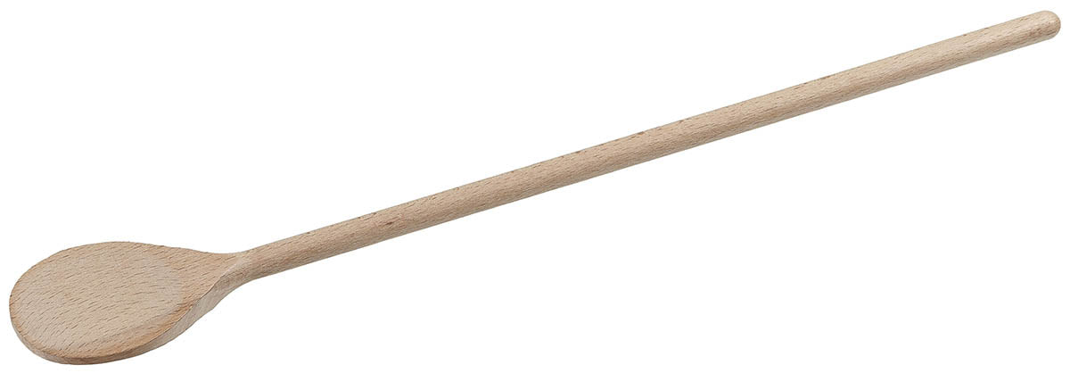 Kochlöffel, Buchenholz, runde Kelle, ca. 45 cm
