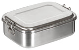 Lunchbox, Edelstahl, ca. 18 x 14 x 6,5 cm