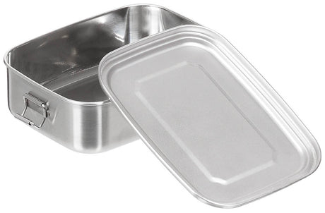 Lunchbox, Edelstahl, ca. 18 x 14 x 6,5 cm