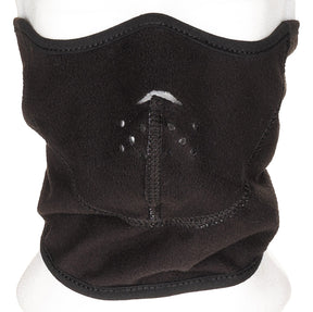 Kälteschutzmaske, Fleece, schwarz, winddicht, wendbar