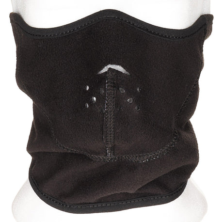 Kälteschutzmaske, Fleece, schwarz, winddicht, wendbar