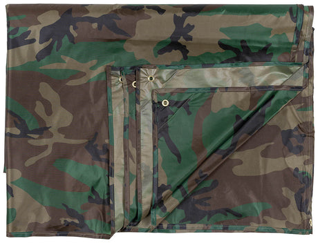 Mehrzweckplane, "Tarp", woodland, ca. 300 x 500 cm