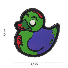 Klettabzeichen Ente "Zombie" - mehrfarbig