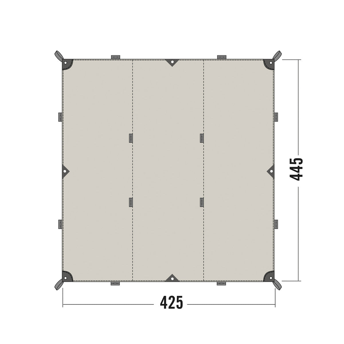 Tatonka - Tarp 1 TC sand beige (425 x 445cm)