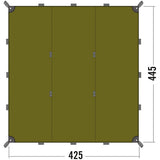Tatonka - Tarp 1 light oliv (425 x 445cm)