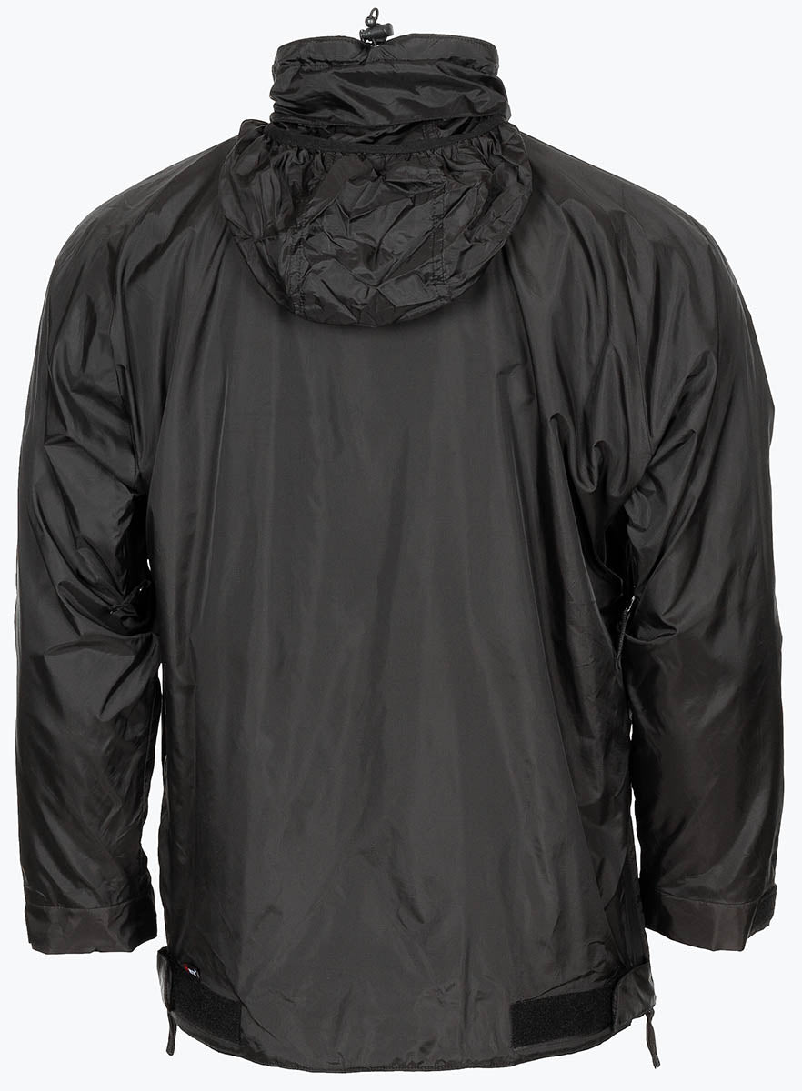 Bekleidung, Mantel, Jacke, Regenjacke, Outdoorjacke, Hoodie, Schwarz, Wearing-Details-Band, jacke, windbreaker, hooded, schwa