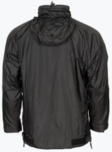 Bekleidung, Mantel, Jacke, Regenjacke, Outdoorjacke, Hoodie, Schwarz, Wearing-Details-Band, jacke, windbreaker, hooded, schwa