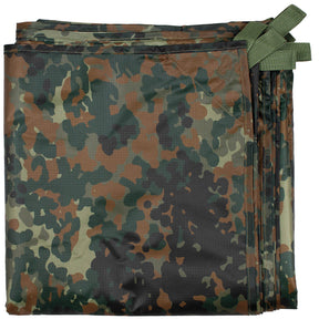 Mehrzweckplane, "Tarp Extrem", flecktarn, ca. 300 x 300 cm