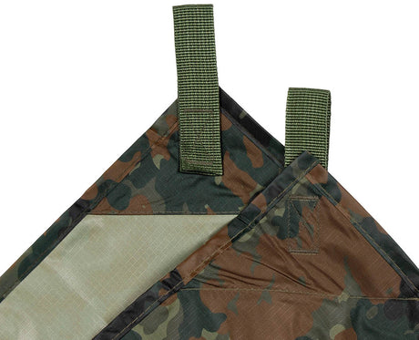 Mehrzweckplane, "Tarp Extrem", flecktarn, ca. 300 x 300 cm