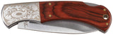 Klappmesser, Holzgriff, Verzierung