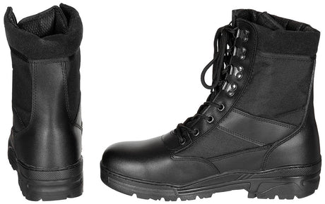 Stiefel, "Security", schwarz, 8-Loch, Gummisohle
