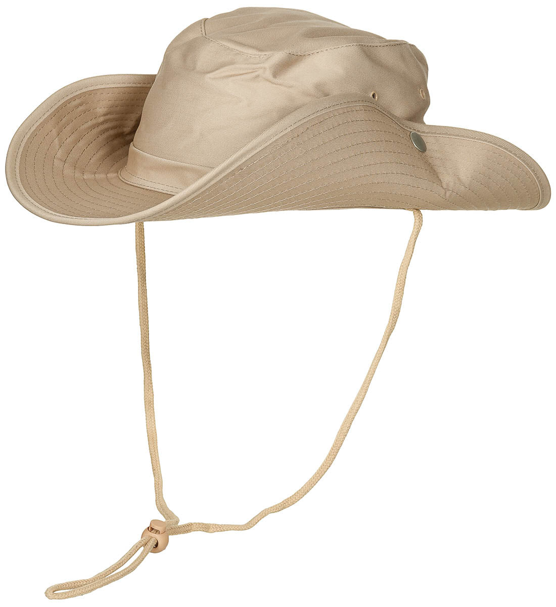 Buschhut, khaki, mit Kinnband, zum Hochstellen