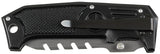 Klappmesser, Einhand, Metallgriff, schwarz