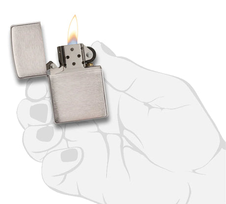 Zippo Feuerzeug - Chrome Brushed (chrom gebürstet)