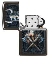 Zippo Feuerzeug - Wikinger mit Streitäxten