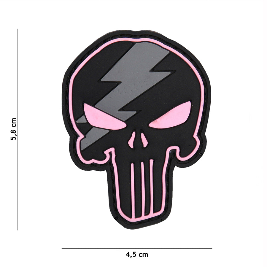 Klettabzeichen Punisher Thunder - pink