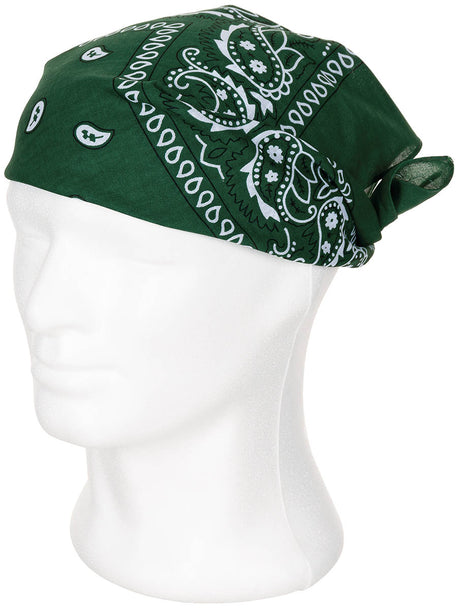 Bandana, oliv-schwarz, ca. 55 x 55 cm, Baumwolle