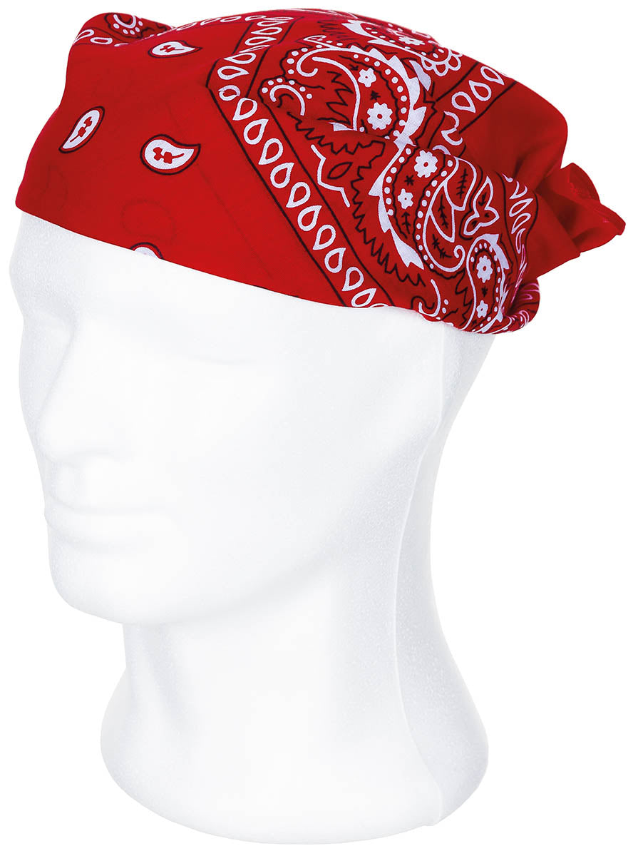 Bandana, rot-weiss, ca. 55 x 55 cm, Baumwolle