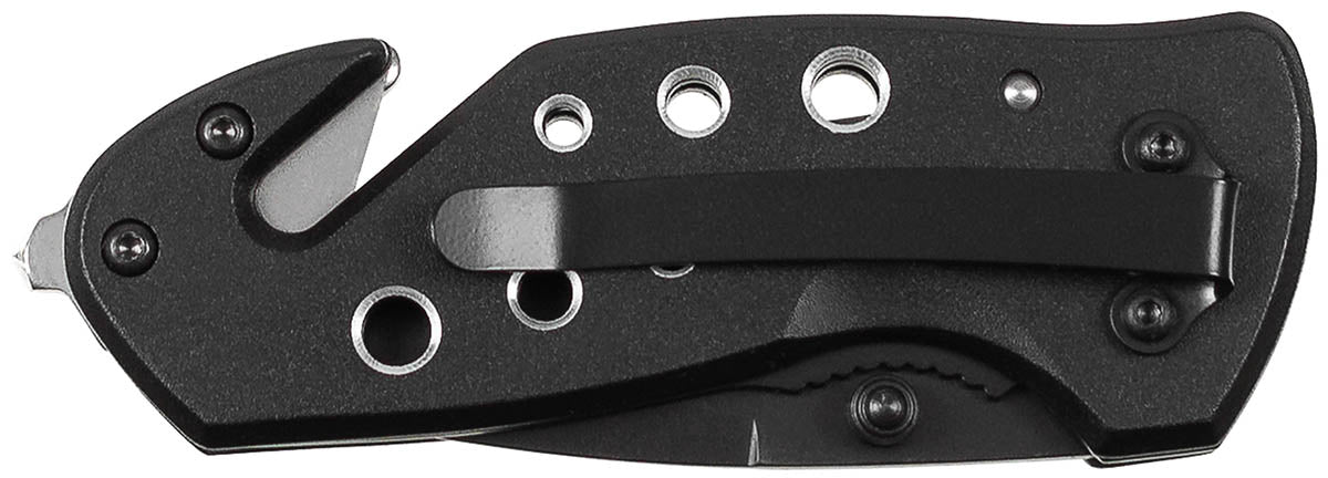 Klappmesser, Einhand, schwarz, Metallgriff