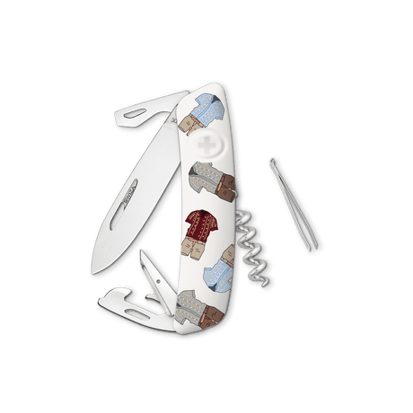 Taschenmesser D03 "Hemd" - weiss