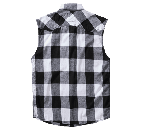 Check Shirt Sleeveless white/black