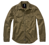 Women Vintage Shirt Long Sleeve olive