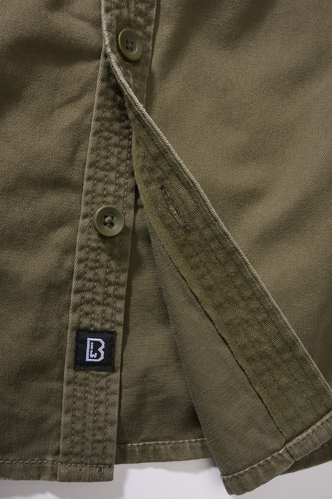Women Vintage Shirt Long Sleeve olive